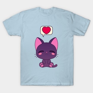 A Cute And Kind Kitten - I Love You! T-Shirt